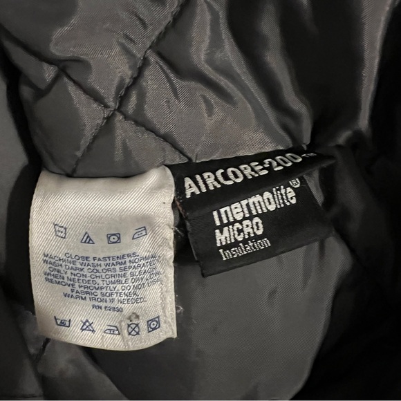 Lands End Jacket Size Small Pink Winter Polartec Hooded Mid Length Pockets - Picture 12 of 13